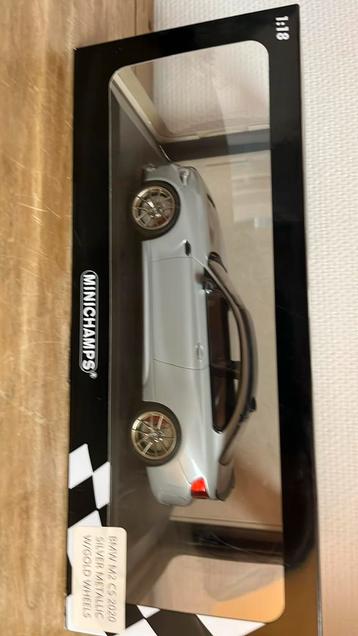 Bmw m2 cs 2020 silver metallic w/gold wheels minichamps beschikbaar voor biedingen