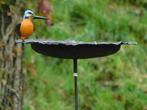 Handgemaakte Voederschaal met vogel - Tuinsteker - Metaal, Tuin en Terras, Ophalen of Verzenden