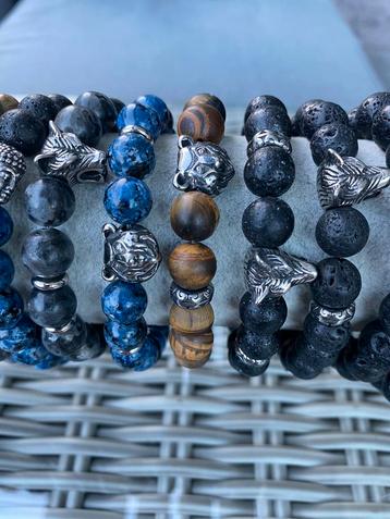 Armbanden uit natuursteen, voor heren (NIEUW) beschikbaar voor biedingen