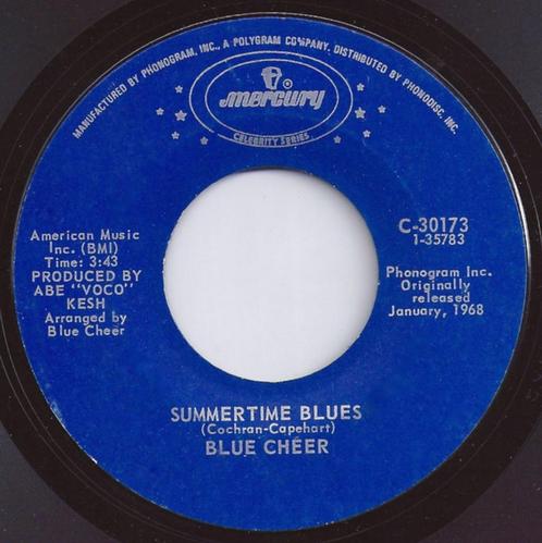 Blue Cheer / Blues Magoos ‎– Summertime Blues / (We Ain't Go, CD & DVD, Vinyles Singles, Comme neuf, Single, Autres genres, 7 pouces
