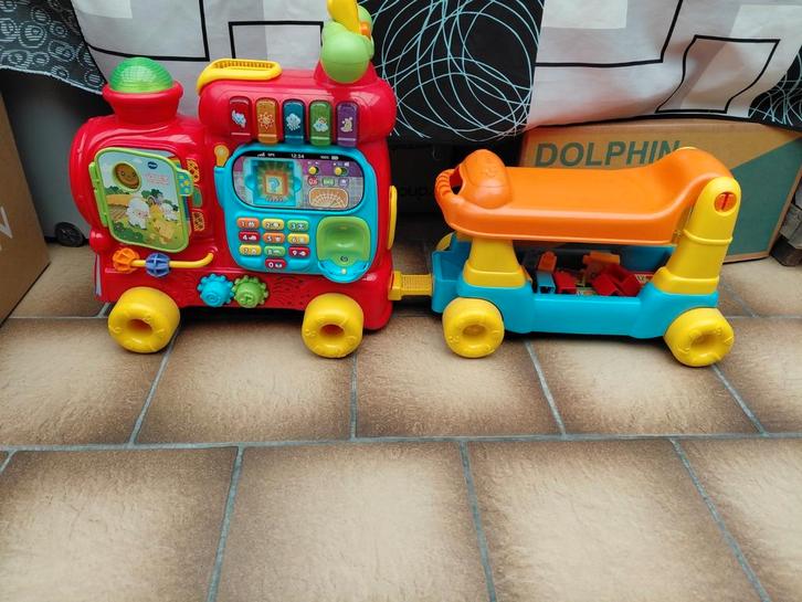 Vtech alfabet trein met muziek, Kinderen en Baby's, Speelgoed | Vtech, Zo goed als nieuw, Ophalen