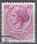 Italie 1955/1960 - Yvert 717A - Pièce Syracuse - 40 l (ST), Envoi, Affranchi