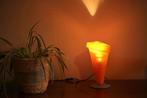 Retro oranje lamp, Huis en Inrichting, Minder dan 50 cm, Kunststof, Gebruikt, Ophalen of Verzenden