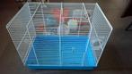 Blauwe hamsterkooi met accessoires, Kooi, Gebruikt, Minder dan 75 cm, Hamster