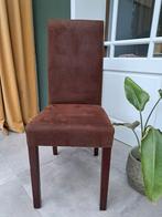 8 bruine stoelen eetkamer (zonder tafel), Huis en Inrichting, Ophalen, Gebruikt