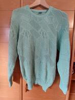 Dames pullover – gebreid patroon - groen - medium, Ophalen of Verzenden, Gedragen, Maat 38/40 (M), Groen