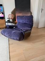 Ligne Roset Marsala paarse fluwelen fauteuil, Ophalen of Verzenden, Zo goed als nieuw, Stof