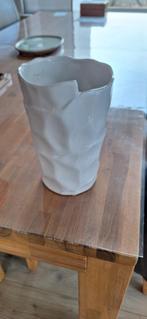 vase blanc, Maison & Meubles, Accessoires pour la Maison | Vases, Utilisé, Moins de 50 cm, Enlèvement ou Envoi, Blanc