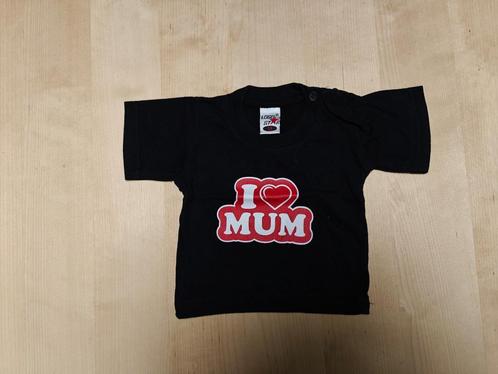 Zwart t-shirt maat 62, Kinderen en Baby's, Babykleding | Maat 62, Gebruikt, Jongetje of Meisje, Shirtje of Longsleeve, Ophalen of Verzenden