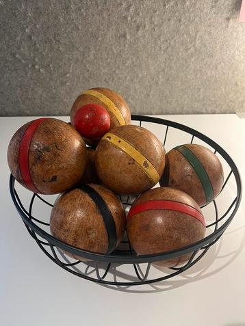 Antieke petanqueballen set - jeu de boules beschikbaar voor biedingen