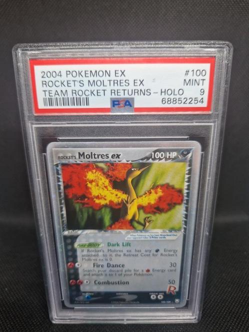 Rocket's Moltres EX Team Rocket Returns Holo Ex PSA 9, Hobby en Vrije tijd, Verzamelkaartspellen | Pokémon, Zo goed als nieuw