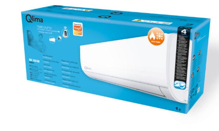 Verwarm voor een kwart minder met De Qlima SC 5232 met WiFi, Elektronische apparatuur, Airco's, Nieuw, Wandairco, 60 tot 100 m³