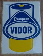 Vintage sticker Crompton Vidor batteries retro autocollant, Comme neuf, Enlèvement ou Envoi, Marque