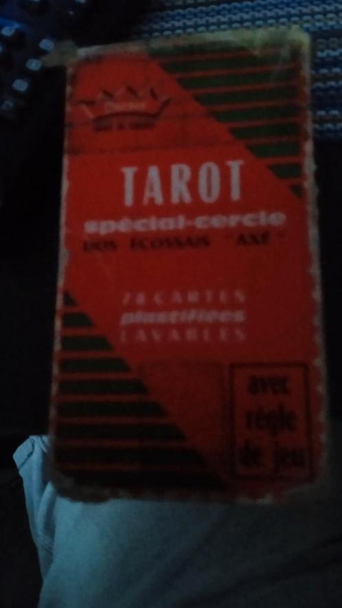 Ancien jeu de tarot a cartes lavables vieilli dans son jus, Verzamelen, Speelkaarten, Jokers en Kwartetten, Zo goed als nieuw