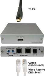 QUALI-TV CAT5 HDMI extender set, Ophalen of Verzenden, Zo goed als nieuw, 10 meter of meer