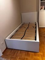 Lit Malm simple 90 x 200 + sommier, Maison & Meubles, 90 cm, Une personne, Enlèvement, Utilisé