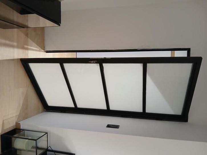 Porte, Doe-het-zelf en Bouw, Raamkozijnen en Schuifdeuren, Nieuw, Overige typen, Metaal, 225 cm of meer, 225 cm of meer, Inclusief glas