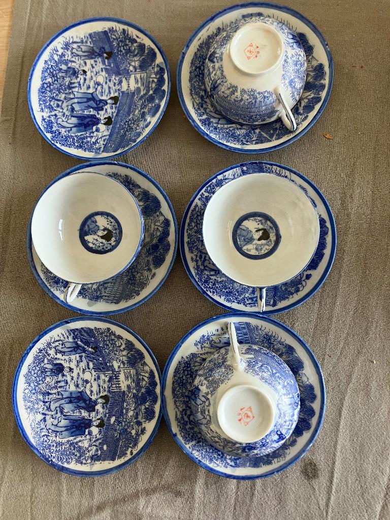 Eierschaalporcelein servies Japans, Antiek en Kunst, Antiek | Servies los, Ophalen