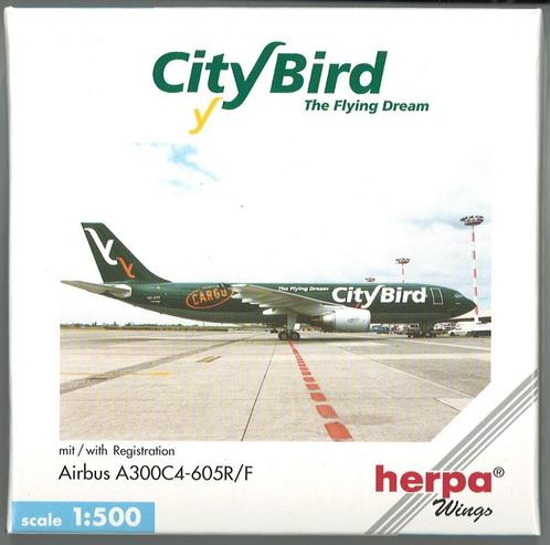 City Bird Scale 1-500 modèle Airbus A300C4-605R Cargo Sabena, Collections, Aviation, Neuf, Enlèvement ou Envoi