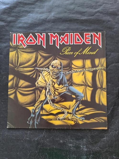 IRON MAIDEN "Piece of Mind" hardrock LP (1983) IZGS, Cd's en Dvd's, Vinyl | Hardrock en Metal, Zo goed als nieuw, Verzenden