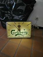 Vintage Reclameklok Carlsberg, Ophalen, Gebruikt, Reclamebord, Plaat of Schild, Overige merken