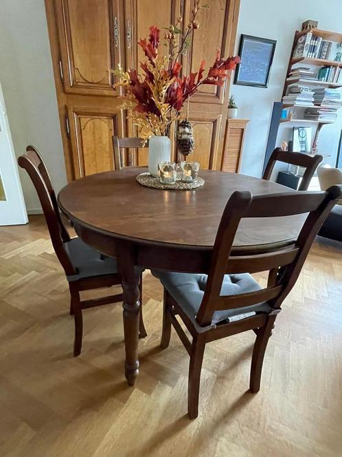 Salle à manger en chêne - 1 table et 6 chaises, Maison & Meubles, Salles à manger complètes, Comme neuf, Enlèvement