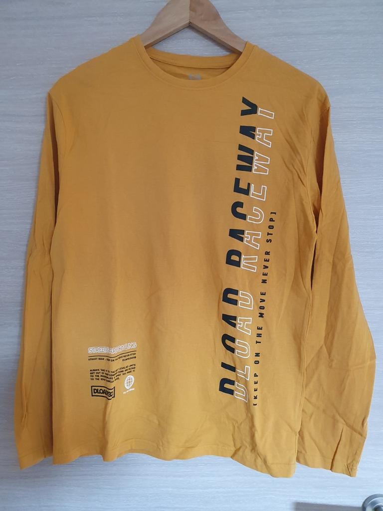 Geel/Oranje t-shirt met lange mouwen maat 176, Enfants & Bébés, Vêtements enfant | Taille 176, Garçon, C&A, Enlèvement ou Envoi