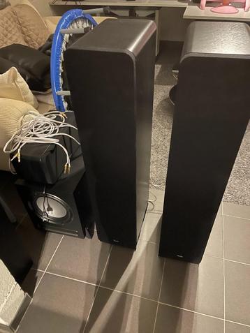 Teufel Ultima 40 mk2 7.1 + denon x2400h + ophangbeugels beschikbaar voor biedingen