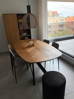 Eettafel Fishbone  (zwart metaal), Huis en Inrichting, Tafels | Eettafels, Ophalen, 100 tot 150 cm, Vijf personen of meer, Metaal