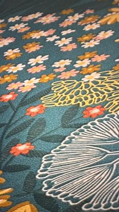 Vliesbehang met bloemen 5 rollen, Huis en Inrichting, Stoffering | Behang, Groen, Ophalen of Verzenden