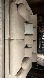 Lange zetel & ligplek (kussenslopen wasbaar) beige, Ophalen, Zo goed als nieuw