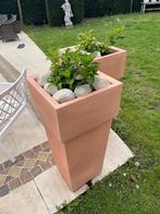 NIEUWE kunststof plantenbak BLOEMBAK compleet met Hortensia, Comme neuf, Jardin, Synthétique, 60 cm ou plus