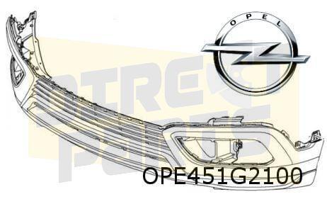 Opel Crossland X (6/17-1/21) voorbumper onderdeel (te spuite, Auto-onderdelen, Carrosserie, Bumper, Opel, Voor, Nieuw, Verzenden