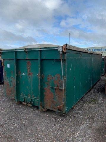 All-in Gebruikte container 25m³ met achterklep beschikbaar voor biedingen