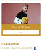 Concert Pierre LAPOINTE jeudi 8 mai à 20h au Cirque Royal, Tickets en Kaartjes, Concerten | Nederlandstalig, Mei