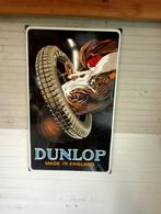 Emaille reclamebord Dunlop, Verzamelen, Ophalen, Gebruikt, Reclamebord