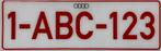 Zelfklevende kentekenplaat, Auto diversen, Autostickers, Ophalen of Verzenden