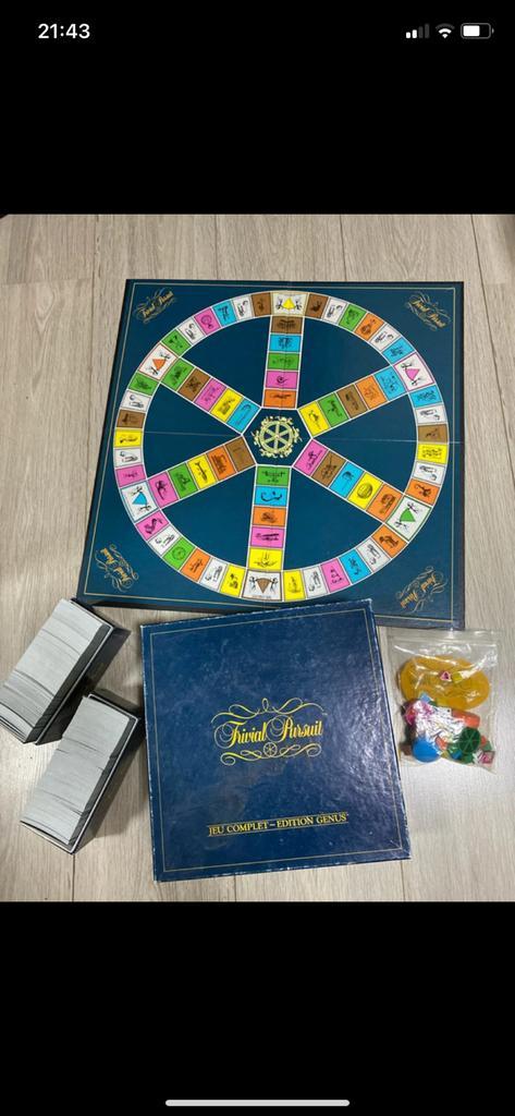 Joue intellectuel Trivial Pursuit édition Genus 1984 vintage, Hobby en Vrije tijd, Gezelschapsspellen | Bordspellen, Zo goed als nieuw