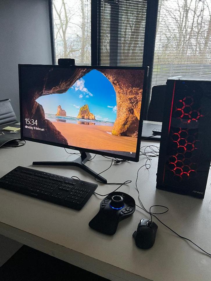 High-End Gaming & Grafische PC Set Ryzen9RTX 3080 32GB 1TB, Computers en Software, Desktop Pc's, Gebruikt, 3 tot 4 Ghz, SSD, 32 GB