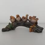 Groep Mussen beeldje gesigneerd A. Lucchesi, Ophalen of Verzenden, Zo goed als nieuw, Dier