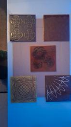 Grote partij vintage reliëftegels – 183 stuks – ideaal voor, Ophalen