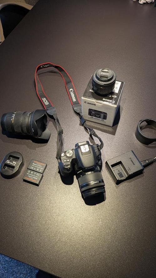 Canon 200D + Sigma 17-50 2.8 + Canon 50mm 1.8, Audio, Tv en Foto, Fotocamera's Digitaal, Gebruikt, Spiegelreflex, Canon, Ophalen
