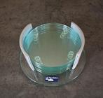 ***Zeer mooie glazen onderzetters Leonardo***, Huis en Inrichting, Woonaccessoires | Onderzetters, Ophalen of Verzenden, Zo goed als nieuw