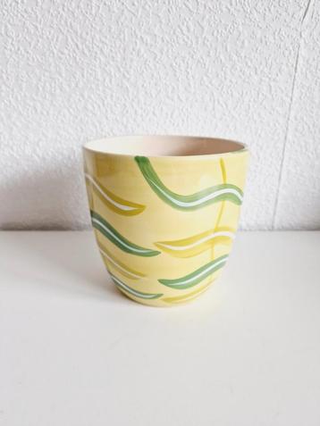 Ikea - Ragö - Vase / cache-pot - Vert / jaune - ø 14 cm