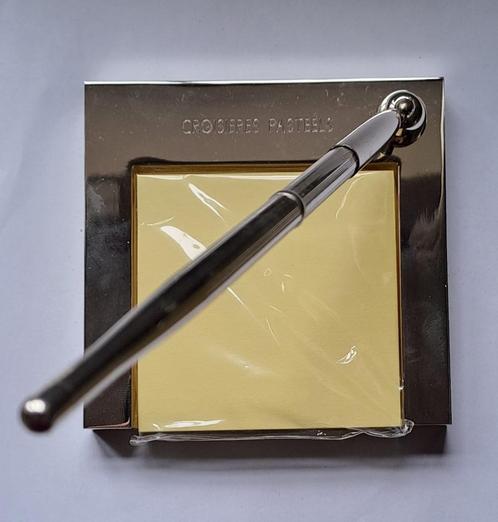 Luxueuze memoblokhouder met pen Croissières Pasteels, Verzamelen, Pennenverzamelingen, Zo goed als nieuw, Overige typen, Overige merken