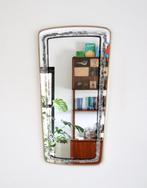 Grote sixties wandspiegel - Vintage spiegel, Huis en Inrichting, Woonaccessoires | Spiegels, Ophalen, Gebruikt
