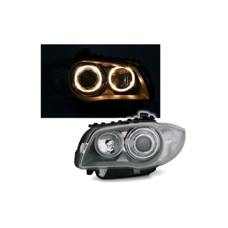 PHARES ANGEL EYES JAUNE BMW SÉRIE 1 E81 E82 E87 E88 (04-11), Autos : Divers, Tuning & Styling, Enlèvement ou Envoi