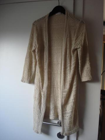 City Life lange beige gilet, dames. mt L beschikbaar voor biedingen