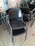 vergaderstoel met leuning €15/paar. Meerdere beschikbaar, Ophalen, Gebruikt, Zwart, Vijf, Zes of meer stoelen