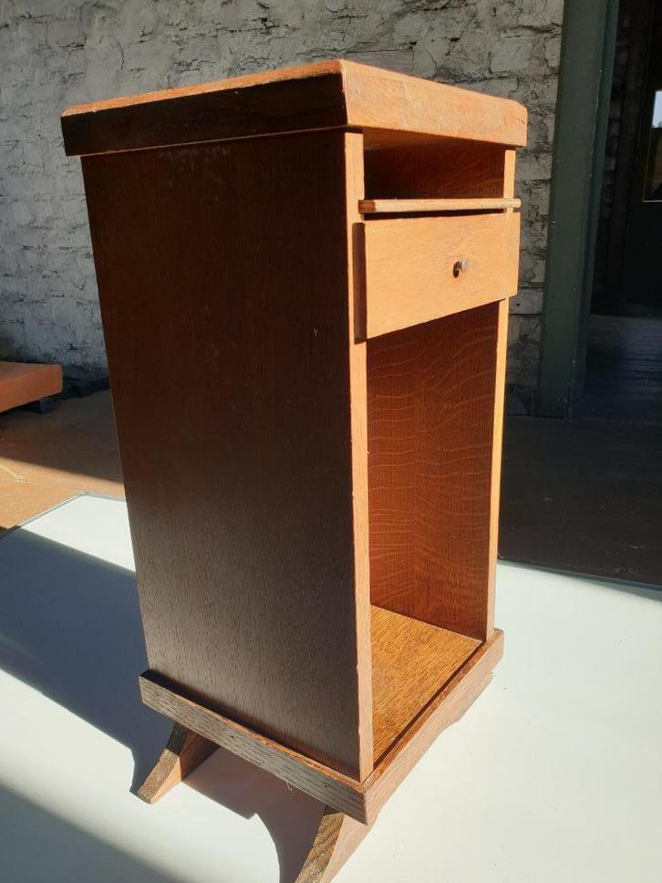 Nachtkastje - Bijzetkastje - Telefoonkastje - Hout, Antiek en Kunst, Antiek | Meubels | Kasten, Ophalen